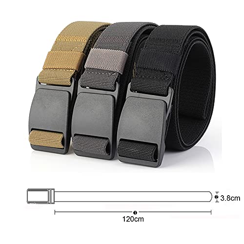 Thickened Canvas Belt Elastic Casual Men's Belt Stretch Training Belt Military Fan Tactical Belt3