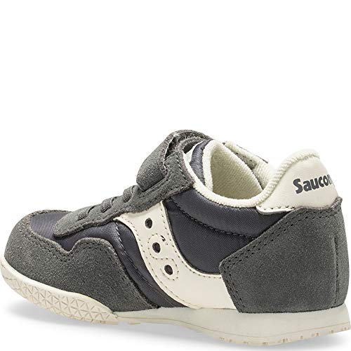 Saucony Kids Girl's Bullet Jr (Toddler/Little Kid) Grey/Cream 6.5 Toddler3