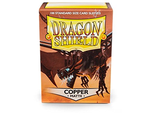 Image of Dragon Shield Matte Copper Standard Size 100 ct Card Sleeves Individual Pack