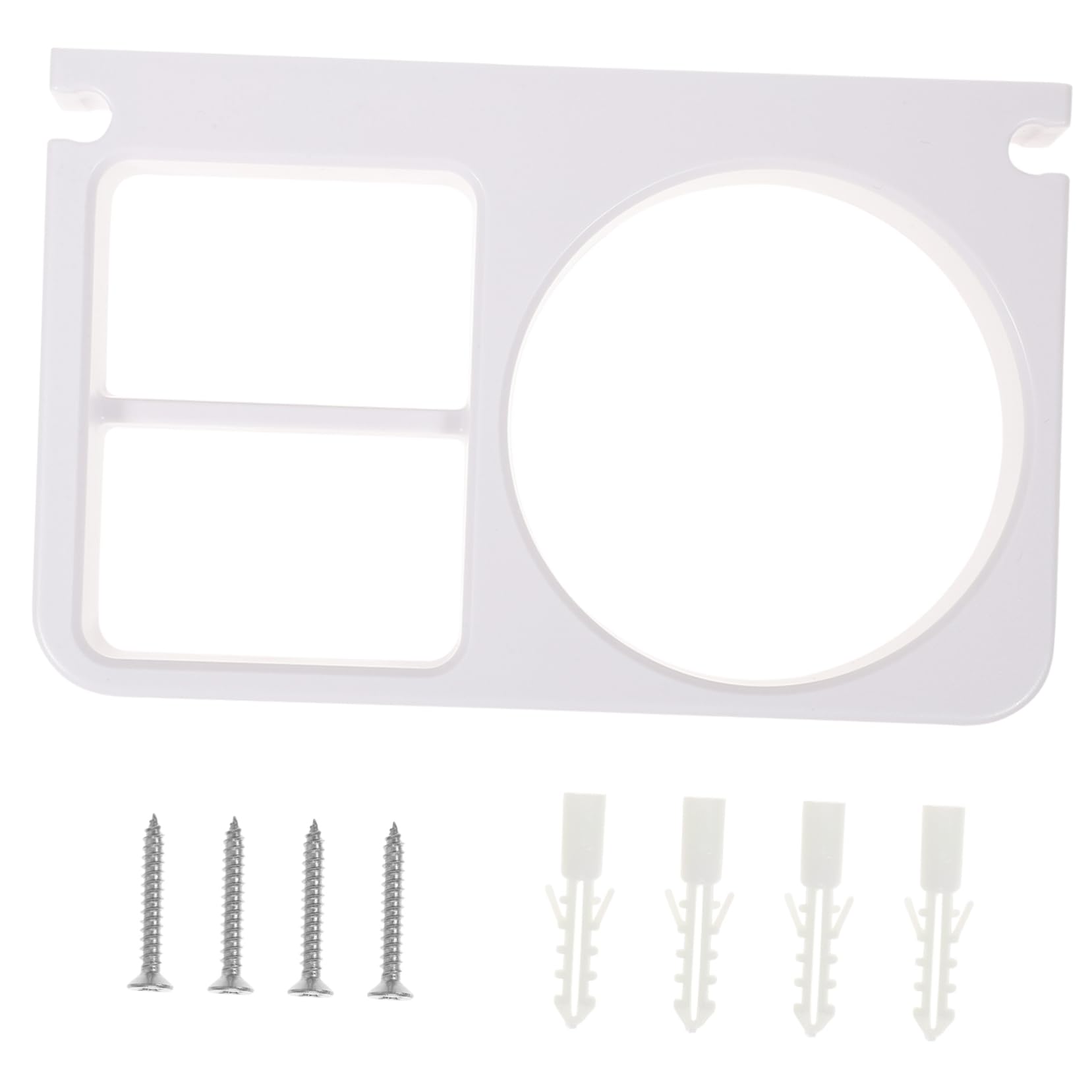 Mikinona Wall Mounted Hair Dryer Rack Space Saving Blow Dryer Holder for Bathroom Easy Installation for Home Salon Use Convenient Hair Tool Organizer