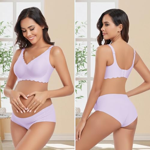 Image of Gailife 3 Pack Nursing Bras for Breastfeeding Seamless Wireless Maternity Bras for Pregnancy Soft Sleep Bralette Pack