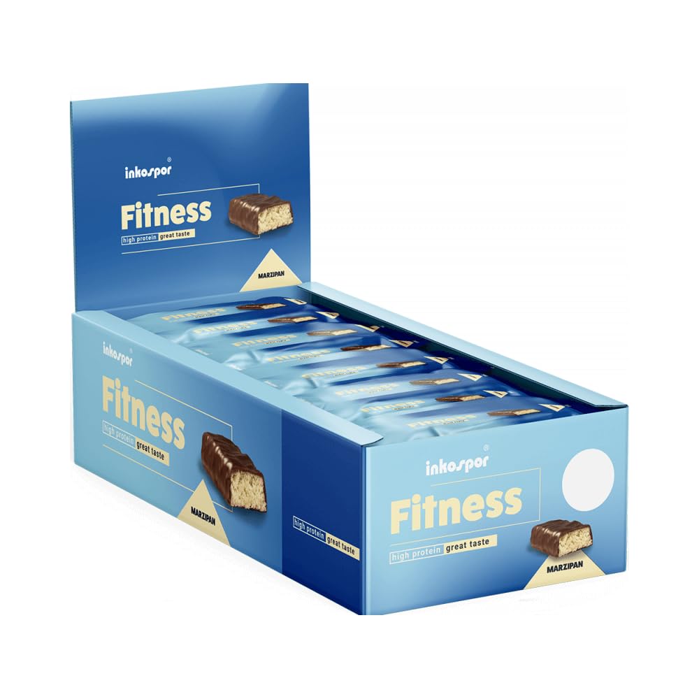 Inkospor Fitness Bar (24x35g) Marzapane - Barre - Barrette proteiche