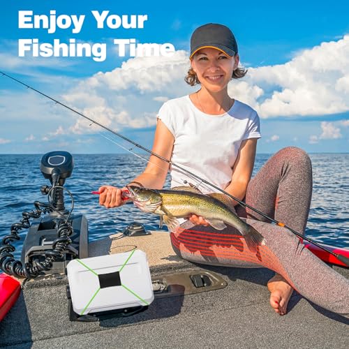 Image of 2 Pcs Fishing Graph Cover Straps - Keep Your Fish Finder Cover Secure During Travel