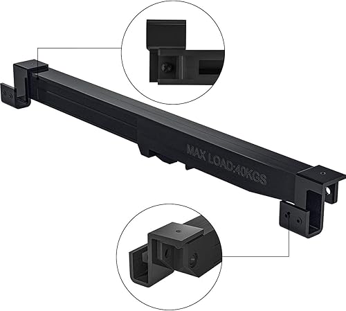 Miniatura 6 de SMARTSTANDARD Kit de 2 piezas de herrajes para puerta de granero de cierre suave, a juego con una puerta que pesa hasta 88 libras para 1
