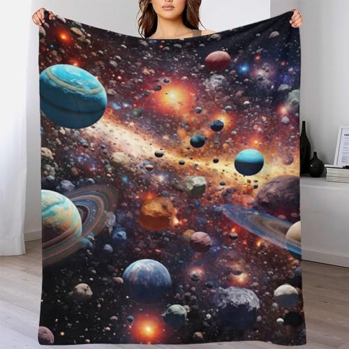 Couverture de voyage moelleuse et chaude en microfibre thermo-isolante