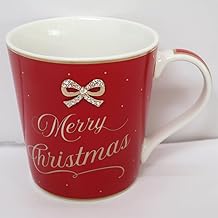 Lesser & Pavey Merry Christmas Mug - White Gift Idea for Xmas - UK Design, Hot Drinks, Tea, Coffee - Christmas Drinkware