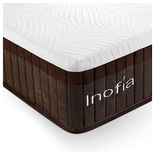 Queen Mattress, Inofia 11.4 Inch Queen Size Hybrid Mattress in a Box, Medium Firm Feel Mattress, Pocket Innersprings for Motion Isolation, Supportive & Pressure Relief, 100 Free Nights Trial