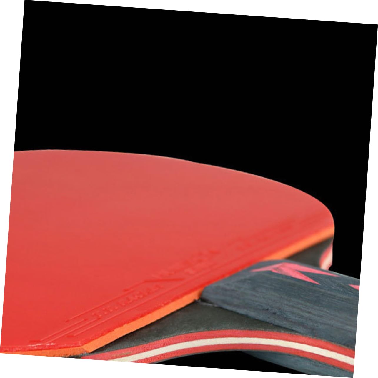 Gogogmee 5 Star Fiber Table Tennis Paddle Double Pimples-in Racket for Junior Players Defense