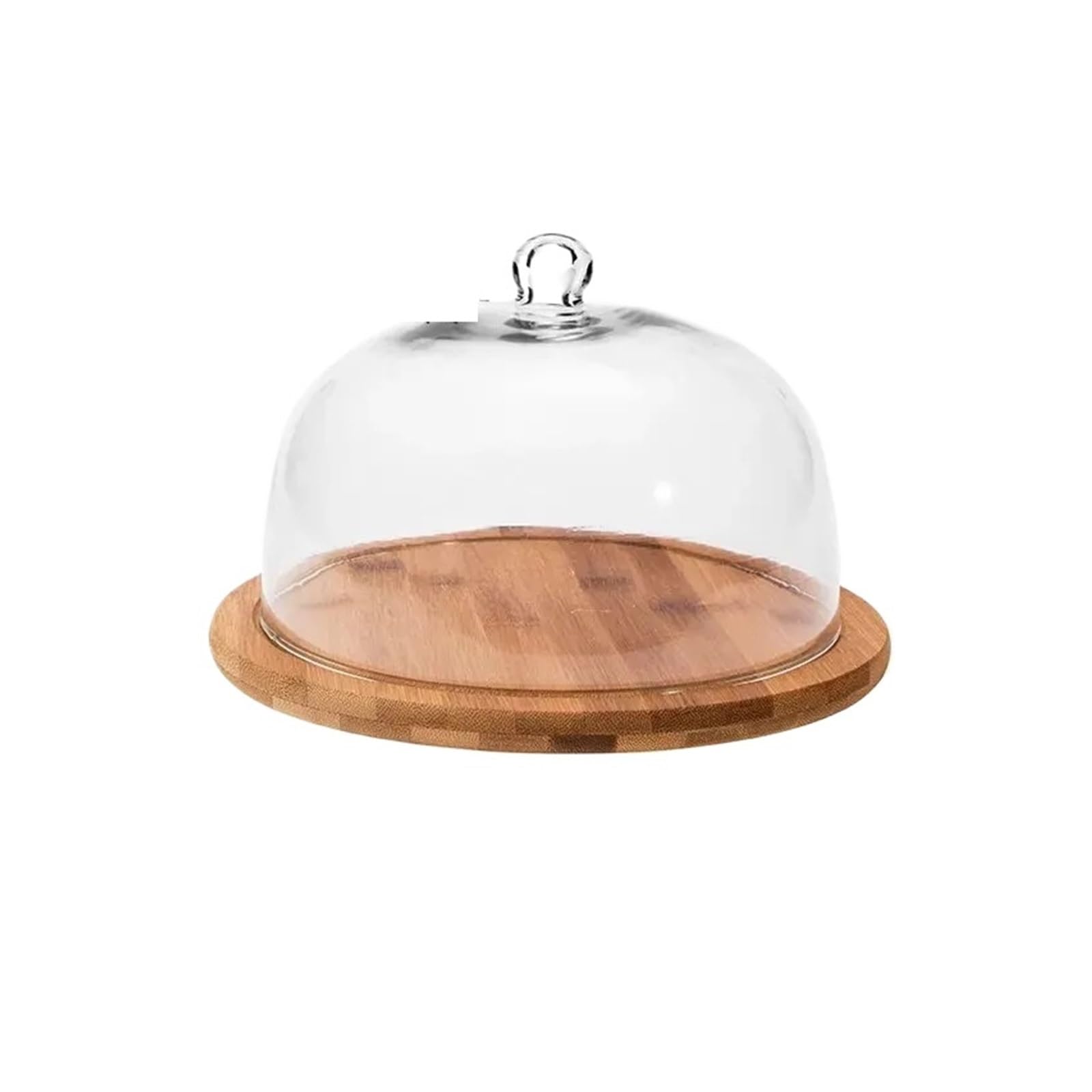 Holztablett mit Glasabdeckung for Obst und Dessert(L-1SET)