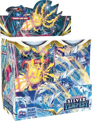 Image of Pokemoon TCG 50 Cardds Bundle | 5 Packs of 10 Random Collectible Trading Cardds | Surprise Cardd Set for Kids & Collectors (Silver Tempest 5 Pack 50 Cards)