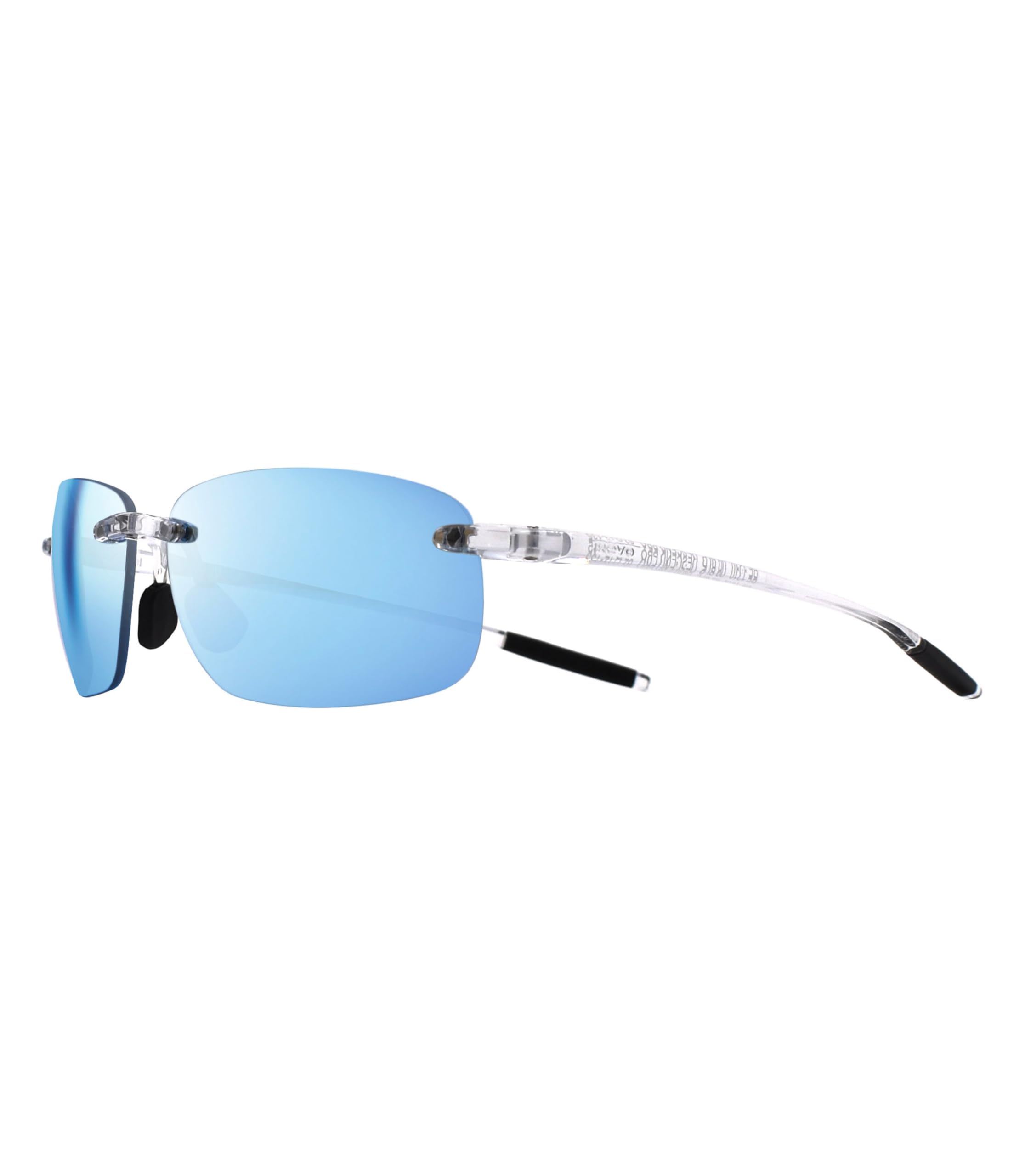 Revo Sunglasses Descend Pro Polarized Lens with Rimless Rectangle Frame