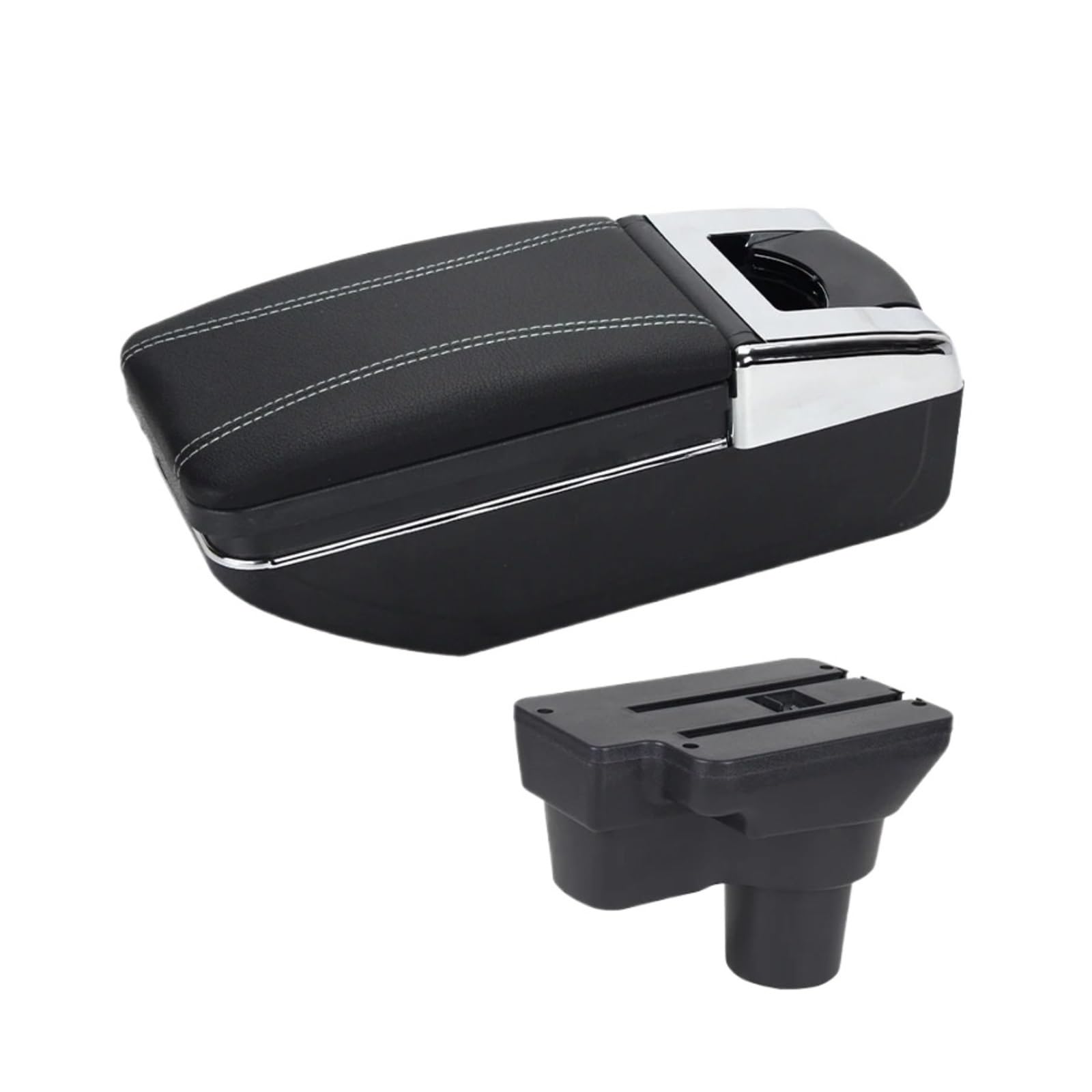 UMDJJU For Hyundai For Solaris 2 For Accent For Verna 2017 2018 2019 2020 2021 2022 Armrest Box Car Central Storage Car Centre Console Armrest Box(A3 white line NO USB)