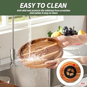 Defineddeco12inservingtrayandplatters2xdipbowlswith1spoonswooddividedservingbowlsforpartykitchendecor360rotatableservingdishesforchipsanddipfruitveggiescandyandsnack Urban Country Home Decor Defined deco 12in serving tray and platters2x dip bowls with 1 spoonswood divided serving bowls for partykitchen decor360 rotatable serving dishes for chips and dipfruitveggies candy and snack urban country home decor