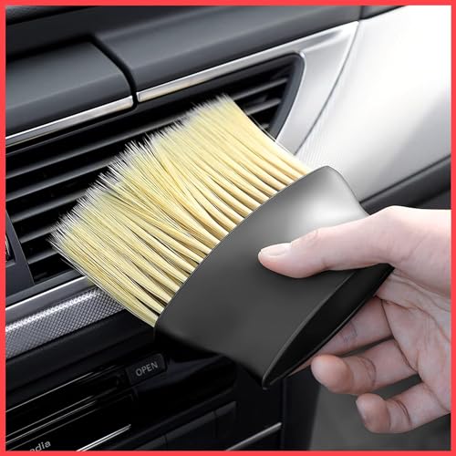 Image of NAREVAL Car Interior Cleaning Brush Scratch Free Car Duster Car Interior AC Vents Cleaning Brush Soft Duster Interior Cleaning Dusting Tool for Automotive Accessory Car (Medium Size Brush N1)