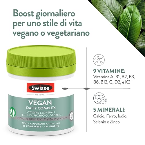 Swisse Vegan Daily Complex Integratore Per Vegani 30 Compresse - 2