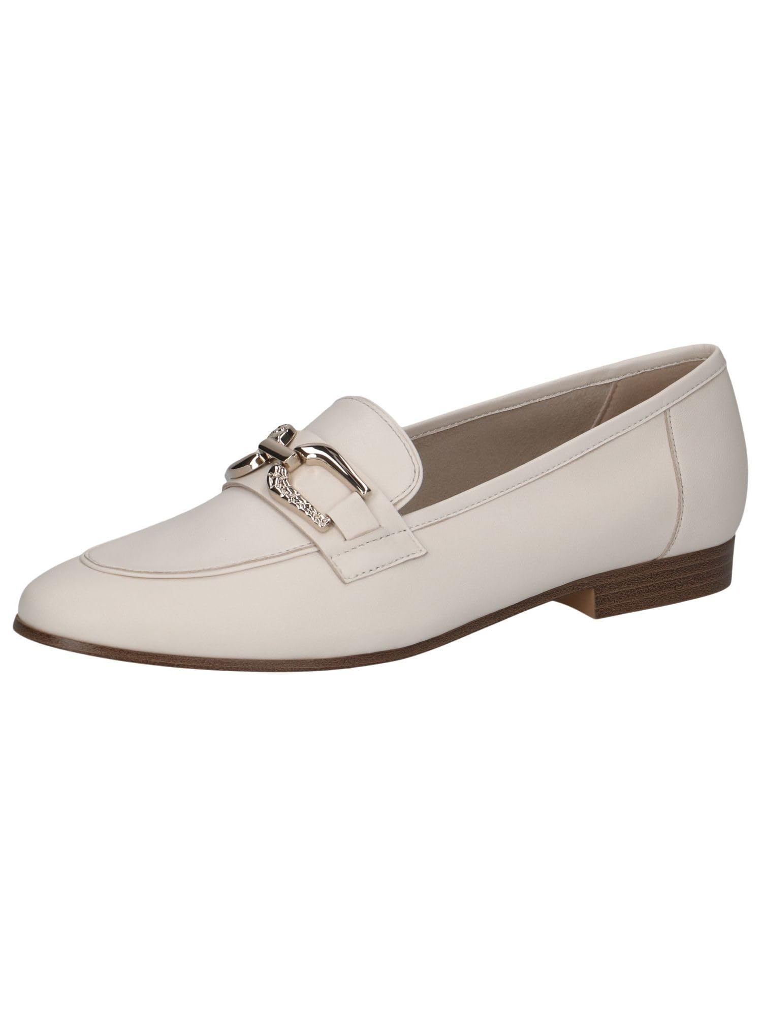 Caprice Damen Slipper aus Leder mit Blockabsatz
