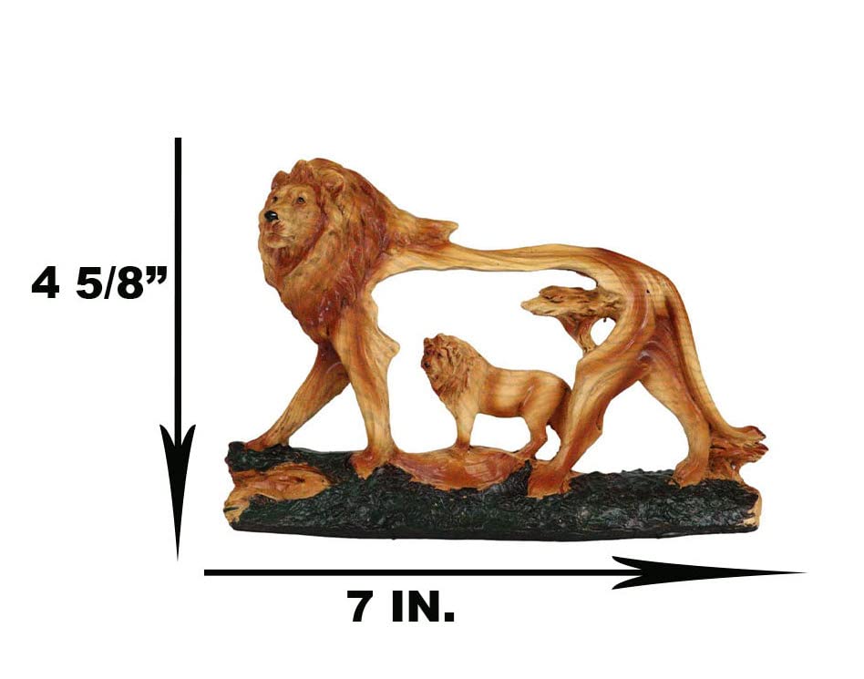 Amazon.com: Ebros Gift Faux Wood Carving African Savannah Pride