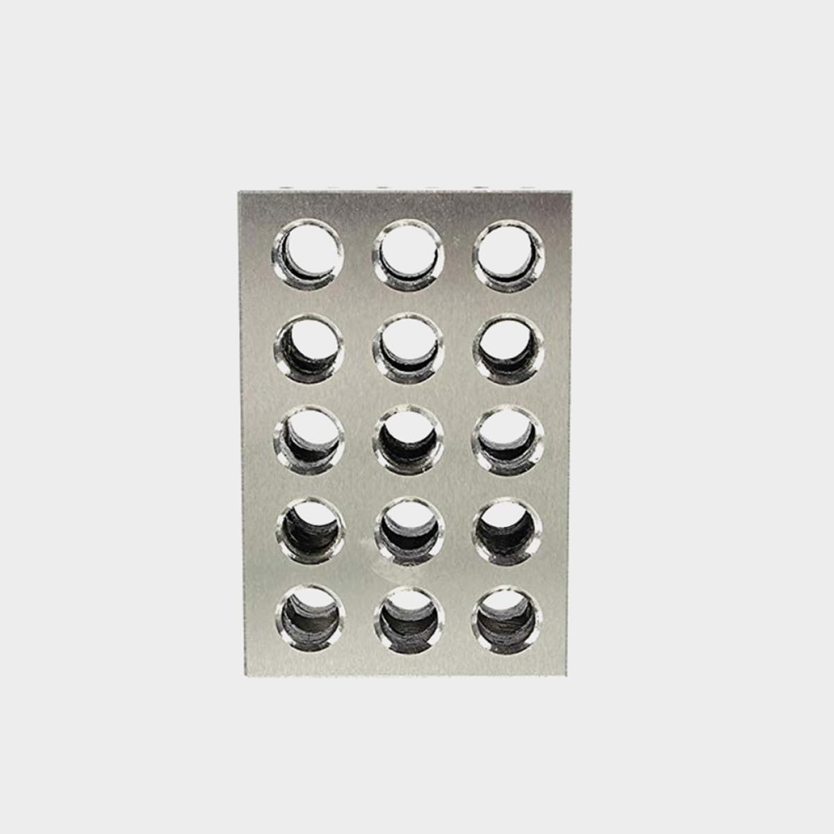 Bloc de Calibrage 123 en Acier, Lot de 2, Argenté