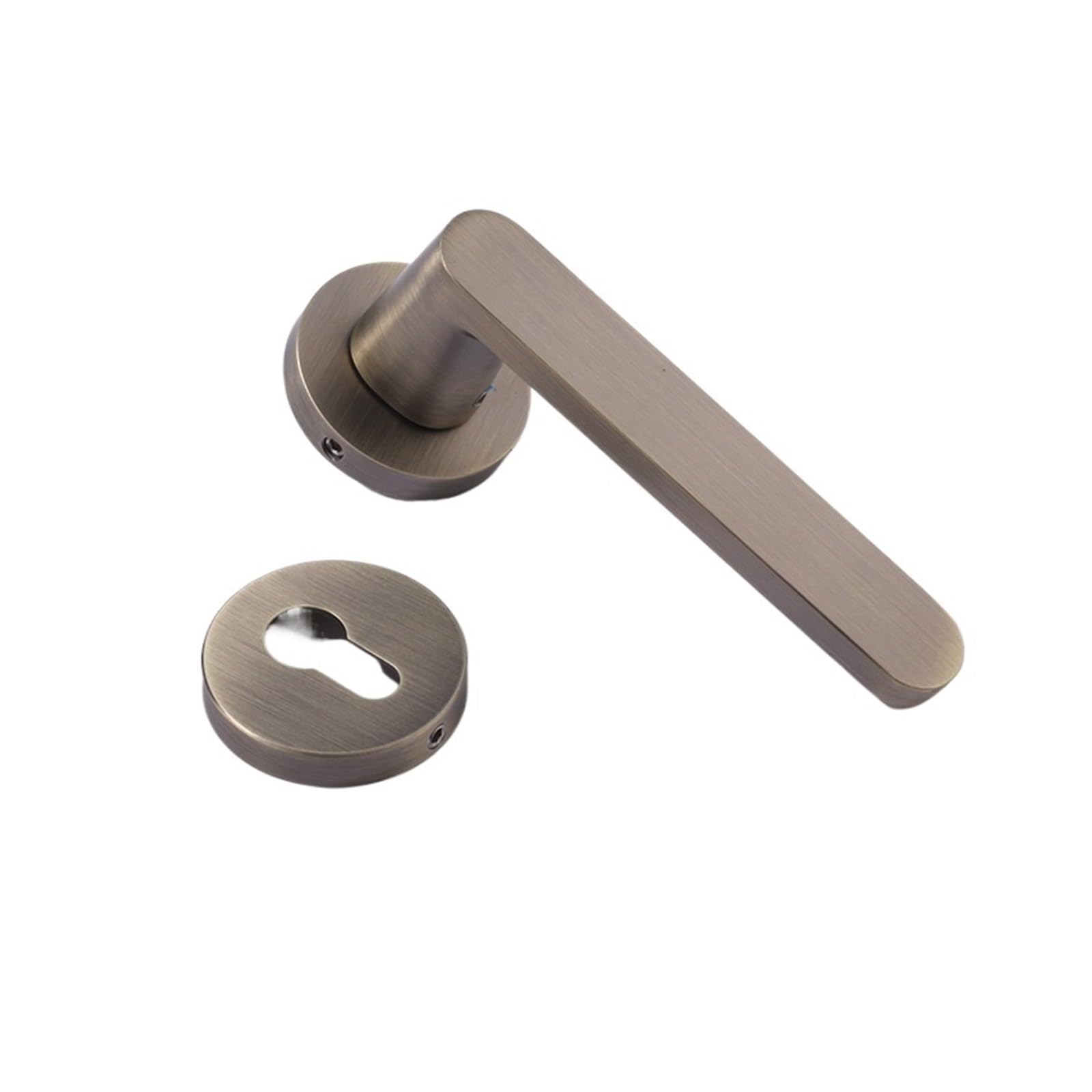 NYRXRYTCA Zinc Alloy Indoor Silent Door Handle Door Lock Bedroom Wooden Door Home Room Door Split Lock(D31 S953 bronze silent)