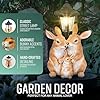 GloBrite Solar Rabbit Family with Lantern Post Light – Resin Garden ...