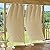 RYB HOME Windproof Outdoor Curtains - Weighted Bags Included Water Resist Outside Draperies Privacy Blackout for Patio, Outside Shower, Screen Porch, Pavilion, W 52 x L 108 inch, 2 Pcs, Beige