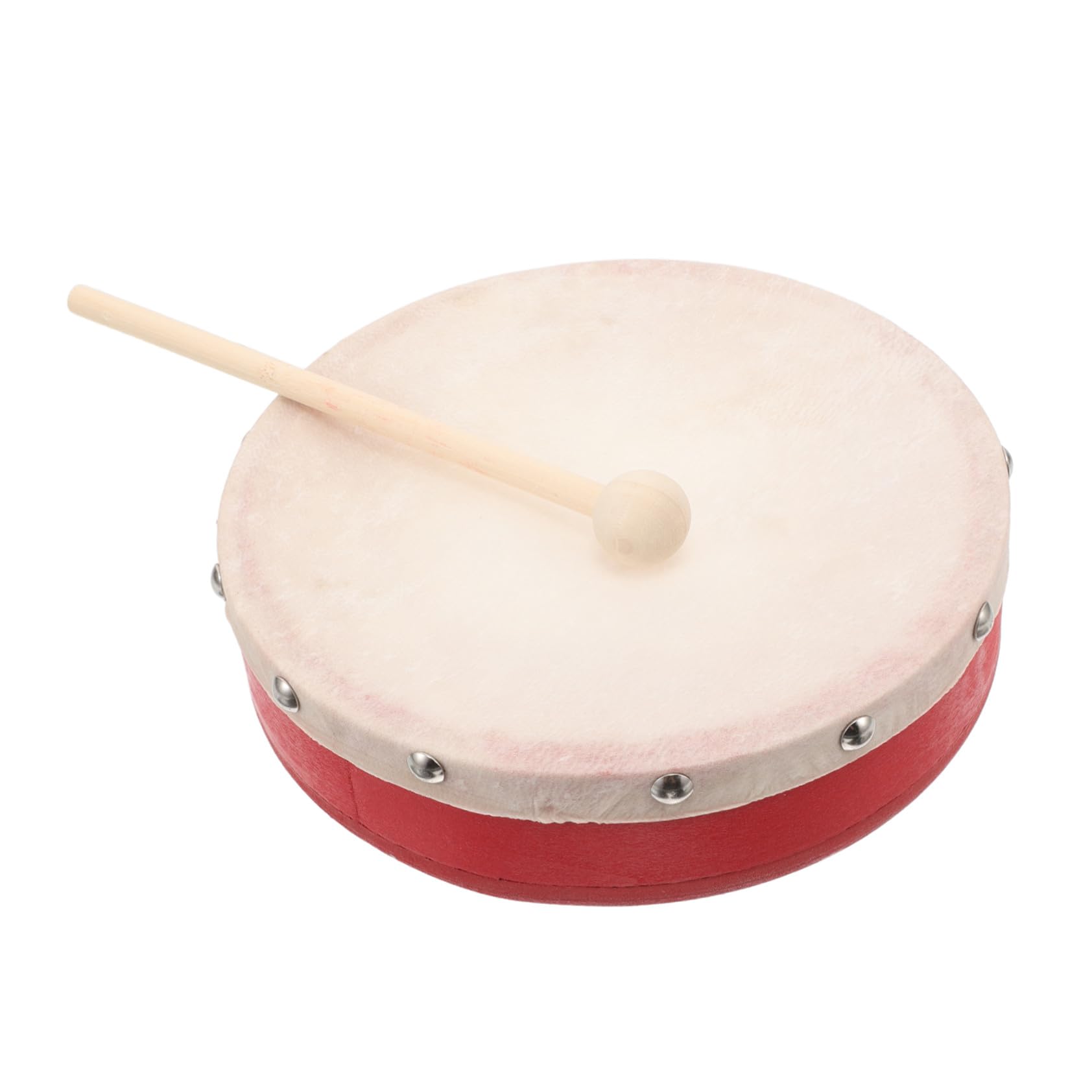 Instrumento Rojo Infantil de Madera y Metal de Percusión para Niños