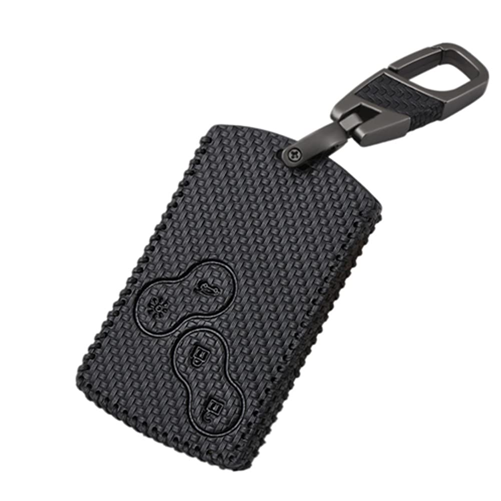 thumbnail: Otai Renault Autosleutelhoes - Zinklegering & Silicone Behuizing Voor Koleos, Kadjar, Megane, Clio, Captur, Kangoo (4 Knoppen, Mat)