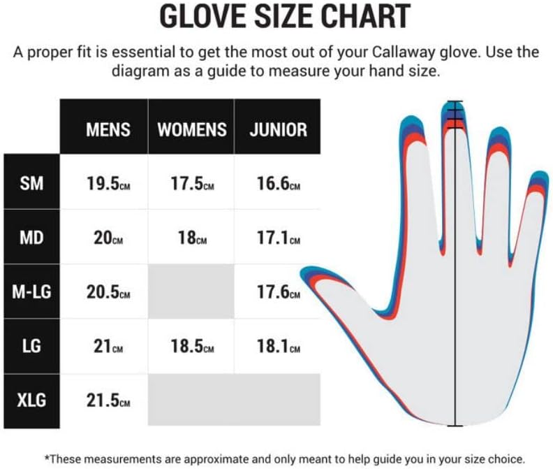 Miniatura 9 de Callaway Guantes de golf para mujer, agarre térmico y clima frío
