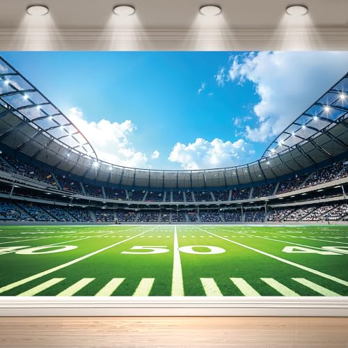 Fondo deportivo fútbol 7x5 pies para fotografía miniatura 1