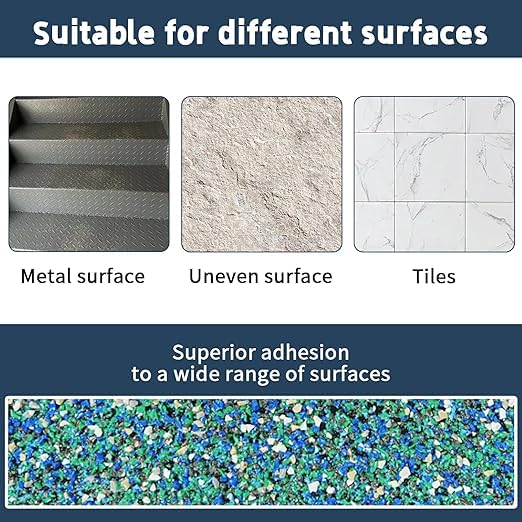 Image of Heavy Duty Anti Slip Tape 2 inch x15FT - Blue Grit Rubber Grip Tape for Stairs, Pool, Bathroom & Outdoor Safety | Waterproof Non-Slip Traction Strips Indoor /Shower /Trail