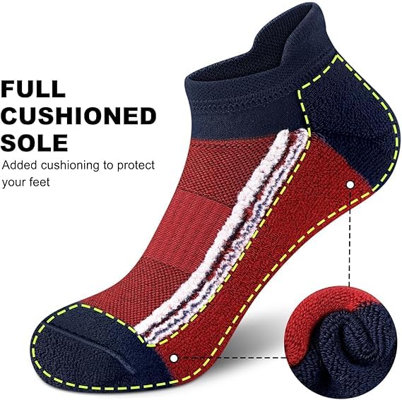 Image of PRASTHAN Sports Unisex Nylon Cotton Ankle Length Socks Made With Breathable Anti Odour & Moisture Absorbent Combed Cotton with a Extra Durable.