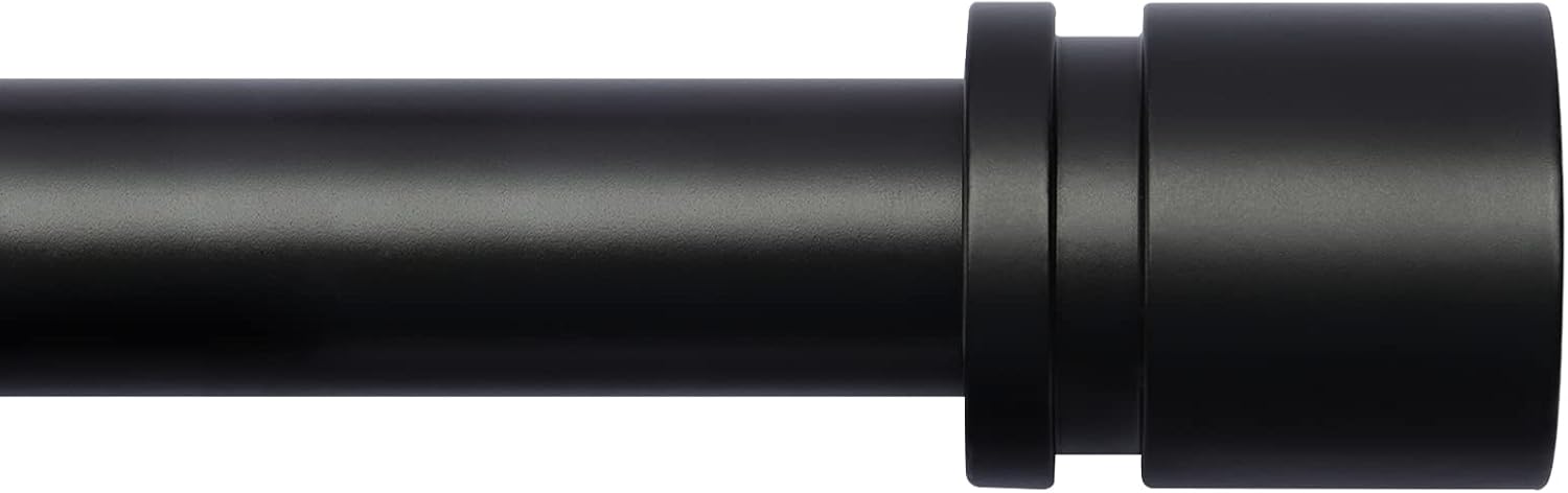 Curtain Rods for Windows 16 to 144 Inches Adjustable Length 1 Inch Diameter Window Curtain Rod with Aluminium Finials