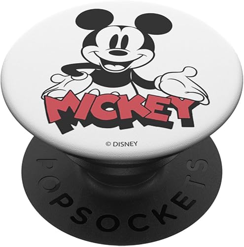 Miniatura 1 de Disney Mickey And Friends - PopSockets de texto de Mickey con agarre y soporte para teléfonos y tabletas