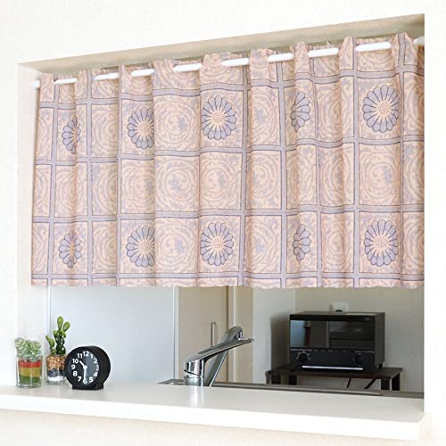 カフェカーテン ウィリアム モリス 小窓 おしゃれ モダン 幅120×丈45cm william morris ダイアパー 97452