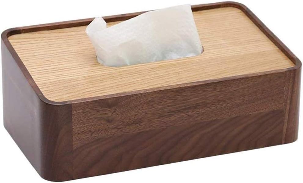 Car Rectangular Wooden Pumping Box Tissue Cover Rural Farmhouse Holder
