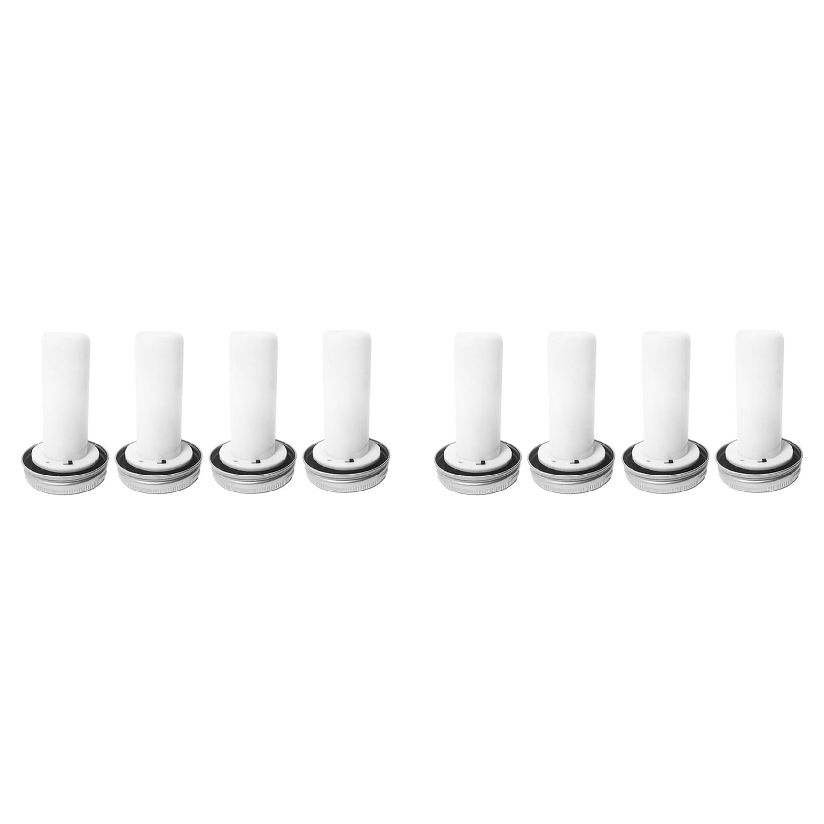Vjsujehgy 8X Solar LED Flame Light Outdoor Jar Lit Lamp Solar Candle Simulation Outside Lantern Garden Street Sunlight