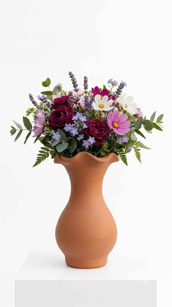 Small or Mini Size Clay Flower Vase| | Mini Clay Flower Vase for Home Decoration, Mitti Ka Flower Pot, Self Painting, Flower Vase for Home Decor-image-33