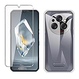 Case for Oukitel WP35 /WP35S Phone case with Tempered Glass Screen Protector,Silicone Soft Flexible Bumper Shockproof TPU Protective Cover-Clear