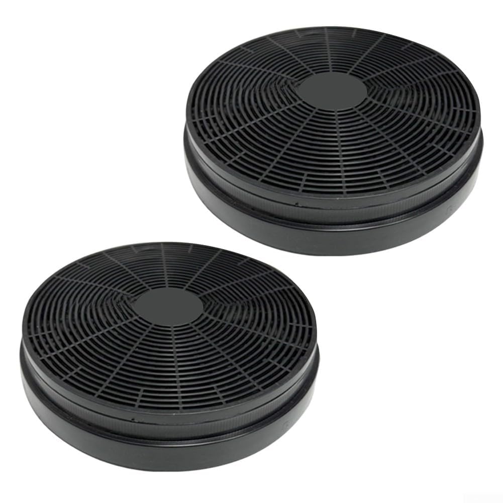 STUWBPLIC 2 Pack Activated Carbon Cooker Hood Filters 175x35mm Black Kitchen Appliance Accessories for Efficient Odor Control and Easy Installation