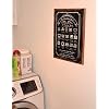 Wood-Framed Laundry Guide Metal Sign, Home Decor, Modern Decor, Laundry Room Decoration