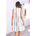 ETCYY Sundresses for Women 2025 Vacation Swimsuit Cover Ups Boho Floral Beach Dress T-Shirts Tank Dresses - Image 5