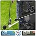 Marking Wand for Inverted Marking Spray Paint, Industrial Wheeled Marking Stick for Line Paint Stripe Ground, Side Push Marking Paint Wand for Sport Field Utility Marking Applicator