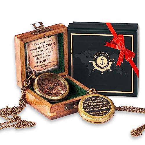 Brass-Compass-with-Wooden-Box-Graduation-Gifts-Pirate-Accessories-Baptism-Gift-for-Boys-Steampunk-Travel-Decor-Compasses-for-Missionary-Inspirational-and-Sentimental-Compass