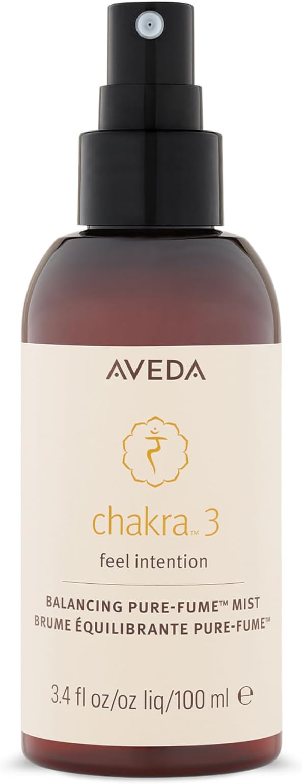 Chakra 3 Balancing Pure-Fume Mist: Intention | Body & Room Spray | Balances Power Chakra | With Certified Organic Lavender, Lemon, Fir Balsam, 3.4 Fl Oz