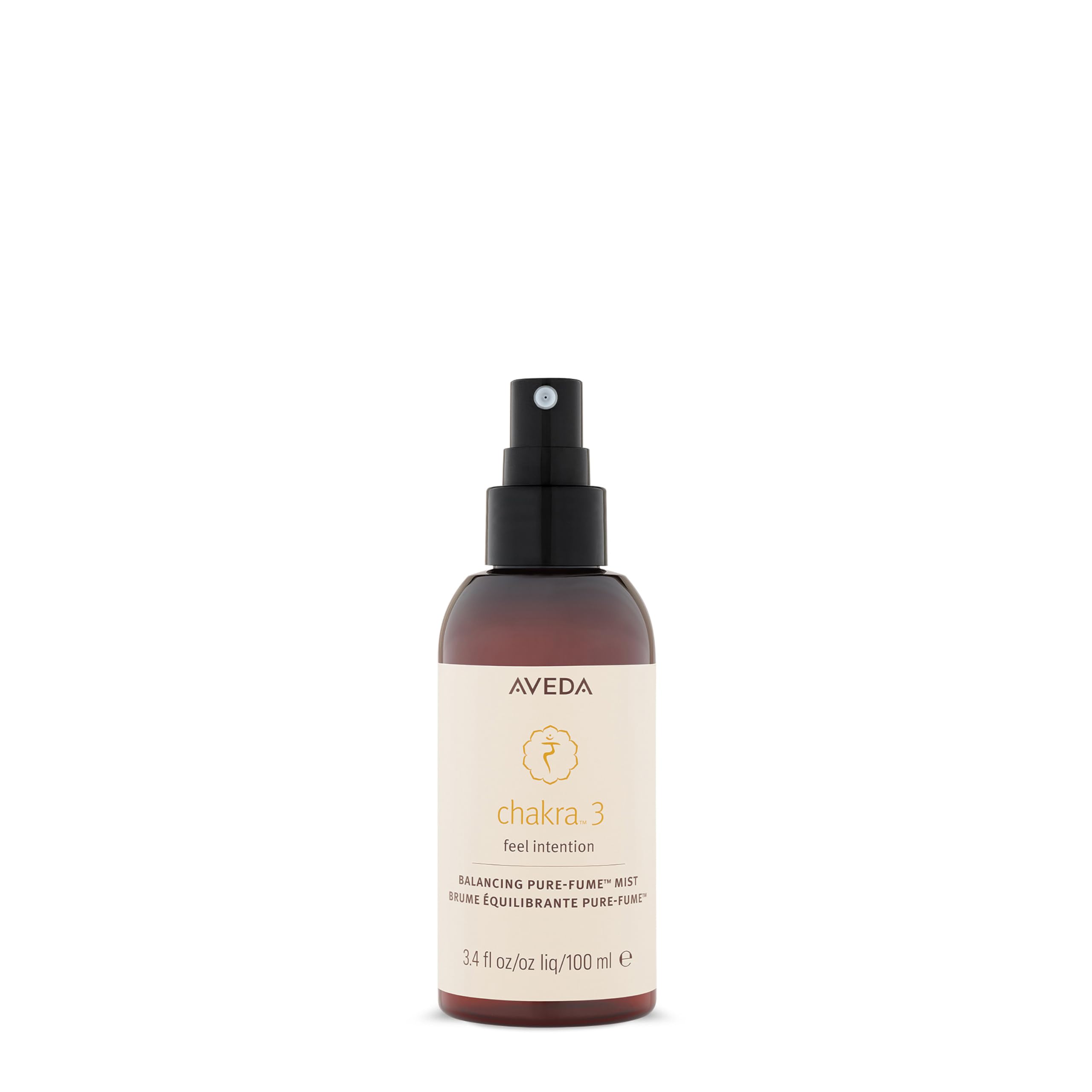 Aveda Chakra 3 Balancing Pure-Fume Mist: Intention | Body & Room Spray | Balances Power Chakra | With Certified Organic Lavender, Lemon, Fir Balsam, 3.4 Fl Oz