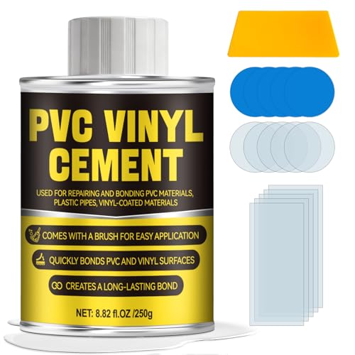 Allisway 250g Colla per Plastica, Colla per PVC, Kit Riparazione