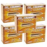 50 NEMT Kapseln mit Gewinde Co2 16g Bierkapseln und Bikekapseln für Bierzapfanlagen mit 16g Kohlesäurekapseln kompatibel mit Co2 Kartuschenpumpen Fahrrad Minipumpen kompatibel mit BeerBuddy…