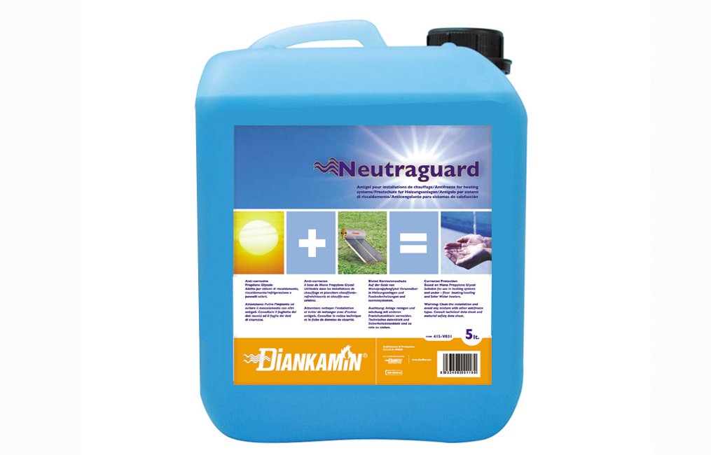 Liquido termovettore per impianti solari termici 5lt