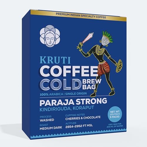 Kruti Coffee - Medium Dark Roast Speciality Ground Coffee 250 Gram - Pour Over Coffee | Single Origin Premium Arabica Coffee Beans | Paraja Strong - Koraput Coffee - Image 2