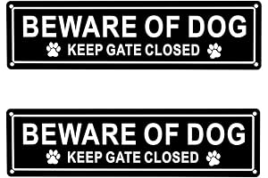 Kichwit Beware of the Dog Sign: Safety Notice for Home and Property